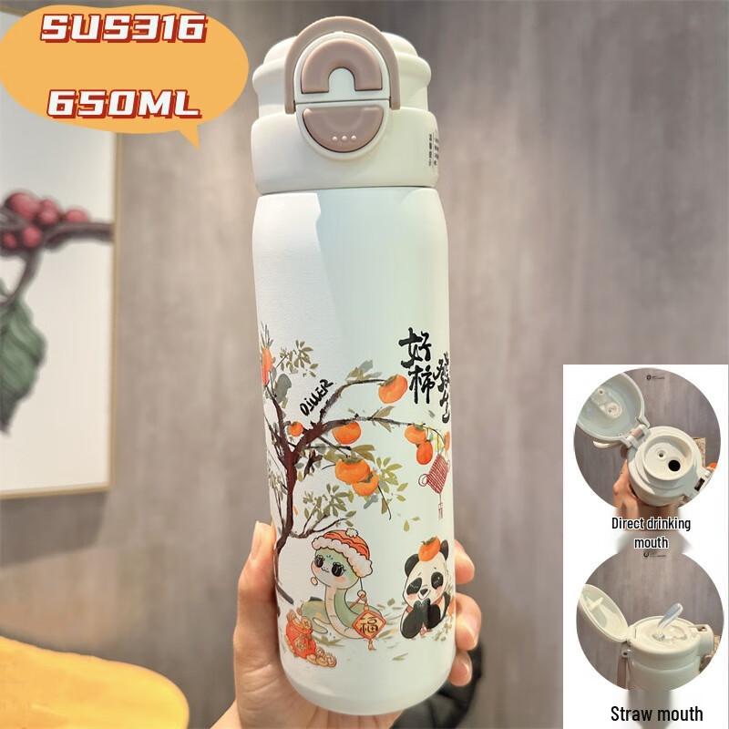 Dilebeer 650ML 316 Stainless Steel Insulated Water Bottle