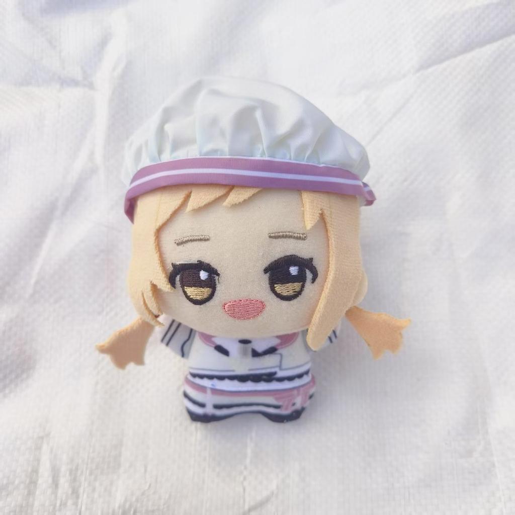 10cm School Idol Master Plush Cartoon Anime Plushie Ume Hanami Hiro Shinosawa Stuffed Figure Model Room Decor Toys Doll Kid Gift