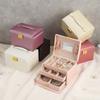 Jewelry Box Simple with Lock Jewelry Box Stud Earrings Earrings Storage Multi-layer Jewelry Storage Box Storage Box