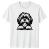Shih Tzu Dog Graphic Unisex TShirt Puppy Animals Unisexs Unisexs Tee Canine