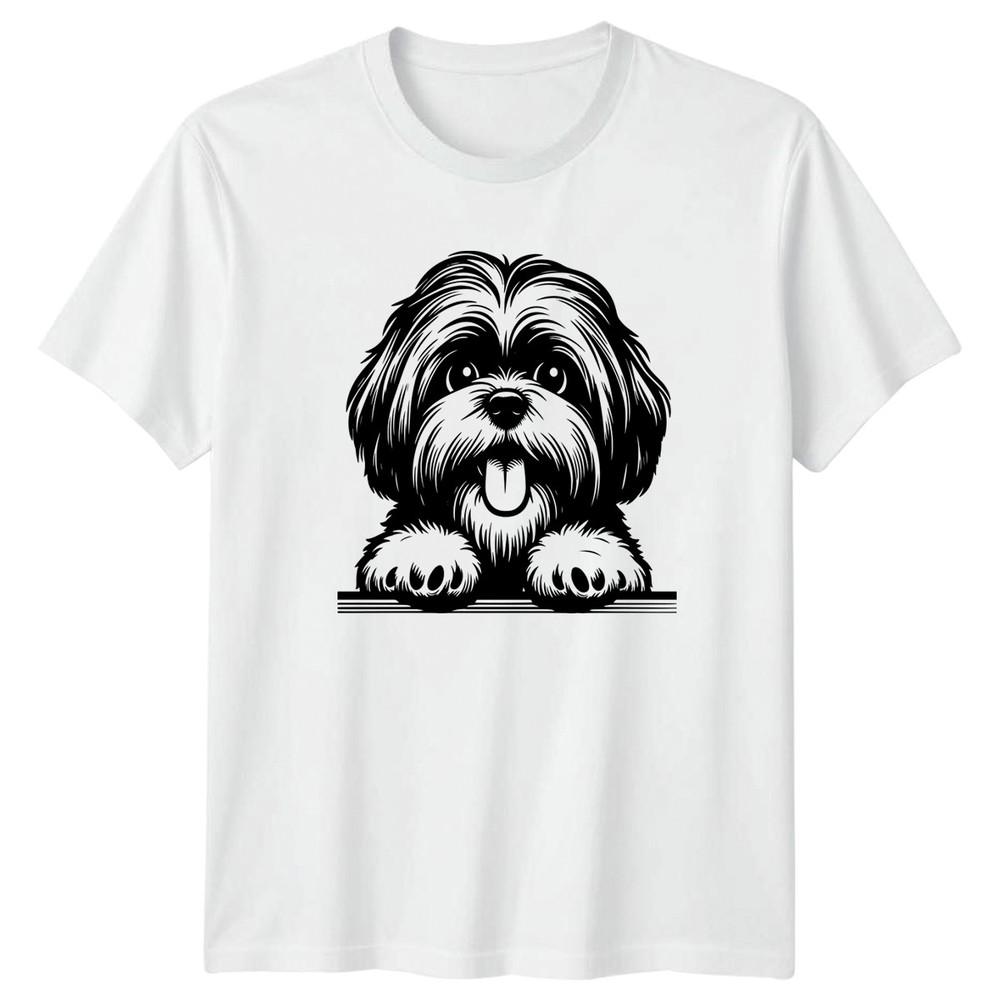 Shih Tzu Dog Graphic Unisex TShirt Puppy Animals Unisexs Unisexs Tee Canine S