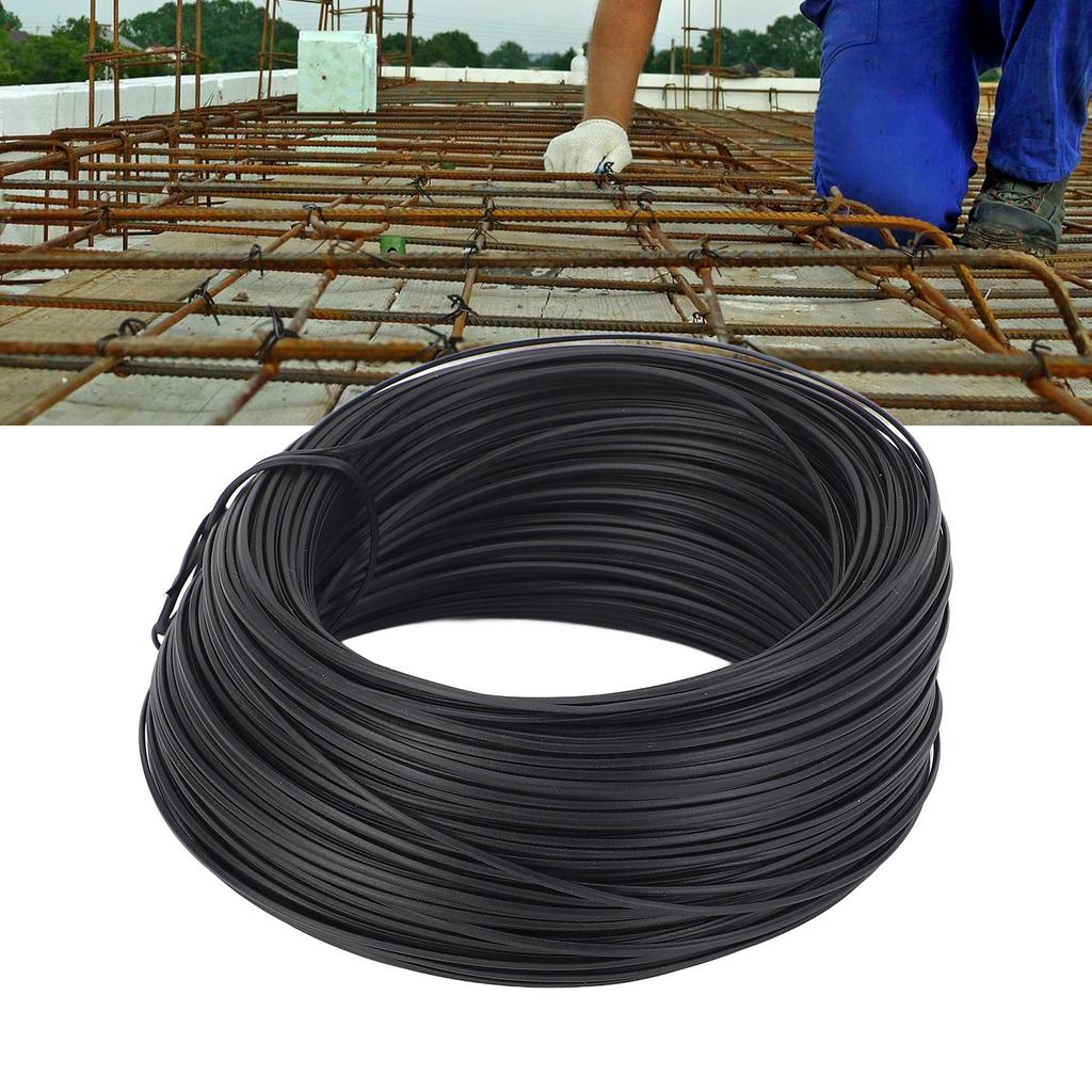 Reinforcing Steel Tying Wire 0.55 Flat Type 85m Length Galvanised Iron and PVC   Tie Wire