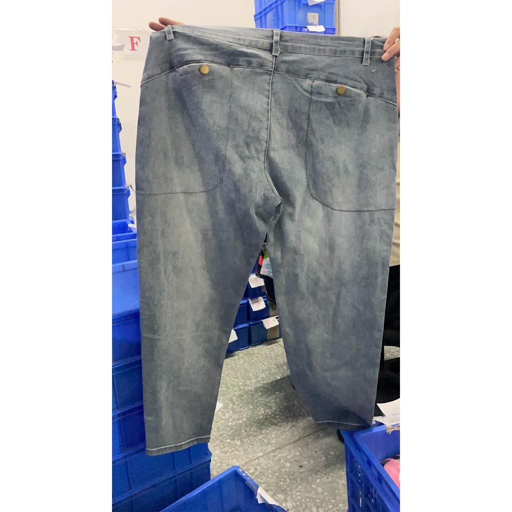Spodnie damskie Plus Size Jeansy ze stretchem Luźne półelastyczne spodnie
