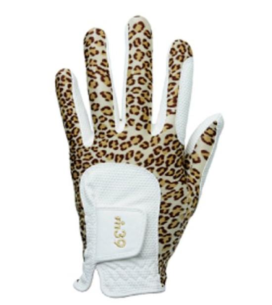 MIC 39 GOLF FIT39 Left Hand Size Small Gloves, Unisex, MGF-220N, (Right-Handed), Leopard/White,
