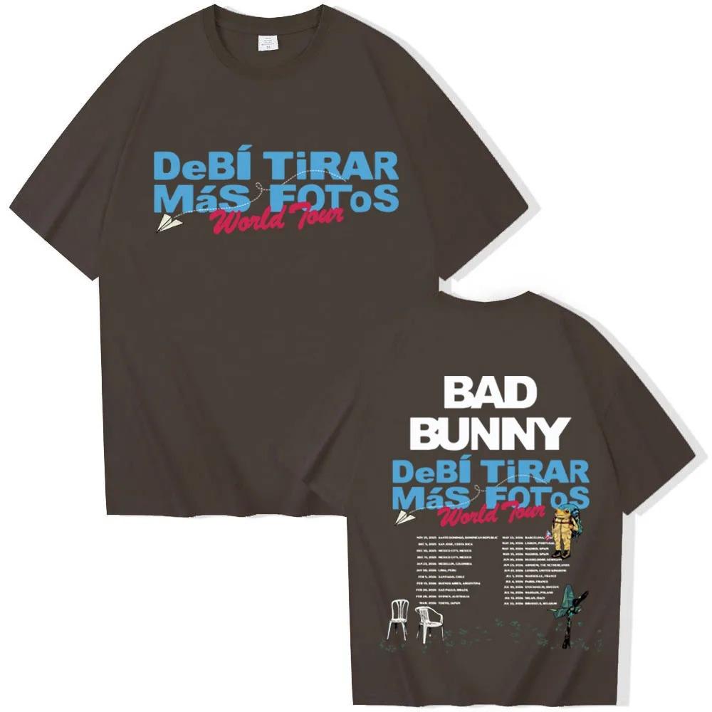 Bad Bunny World Tour 2026 T-shirt Harajuku O-neck Casual Shirt Gift Y2k Short Sleeves Classic Streetwear Trendy Cotton