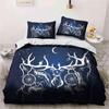 Dream Catcher Duvet Cover Set Bohemian Hippie Bedding Set Queen Size Ethnic Comforter Cover Polyester Boho Feathers Quilt Cover