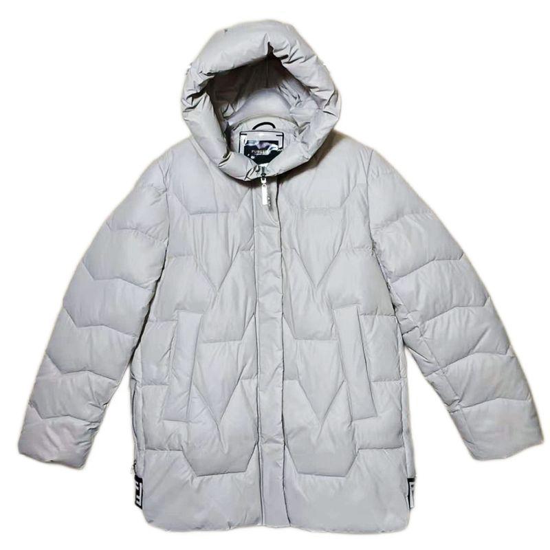 Trade Exported To Russia Original Single Tail Goods Hood Down Cotton Cold Protective Clothing Women Mid-Length Warm Cotton-Padded Coat Thick Winter