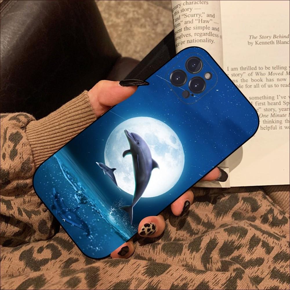 Custodia Telefono Carina Delfino Animale Marino Per iPhone 15 14 11 12 13 Mini Pro XS Max Cover 6 7 8 Plus X XR SE 2020 Funda Shell