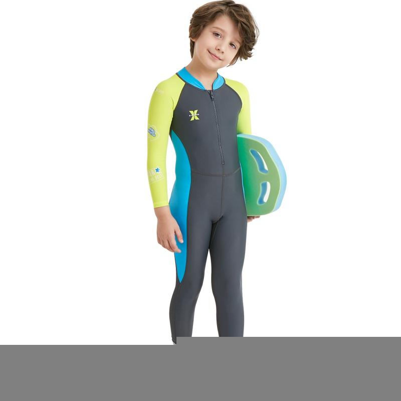 

Детский гидрокостюм с длинными рукавами, цельный, для дайвинга, детский гидрокостюм на все тело, сохраняет тепло, защита от УФ-лучей, купальник для серфинга, снорклинга, плавания XXL