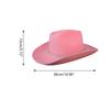 Vintage Fedora Hat Women Men Felt Ladies Cowboy Hats Party Rhinestone Decor Western Style Top Bonnet Men's Cosplay Hat