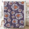 Levendige Bloemige Douchegordijn Decoratief Grijs Roze Wit Rood Bloemenontwerp Waterdichte Stof Perfect voor Huisbadkamer Deco