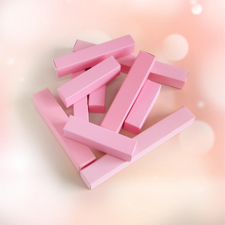 

Индивидуальная упаковка из белого картона для туши, кистей, помад и небольших пудр - Доступны коробки с цветной печатью Pink; 50x20x20mm