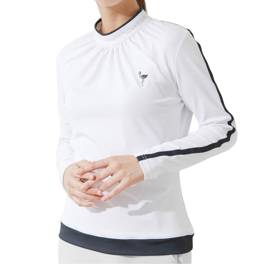 Jun Rope Long Sleeve Gathered Pullover In White & Women's UV/Waterproof (Size 10)