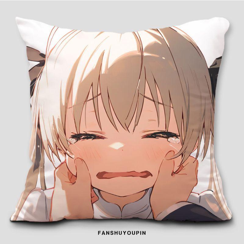 Kasuga-Ye-Qiong omgivande örngott soffa sängbord studenthem ryggkuddfodral Qiongmei spel anime örngott
