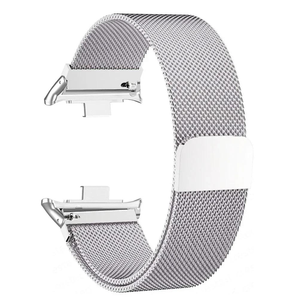 

Milanese Loop Band For Redmi watch 4 Smartwatch Bracelet For Xiaomi Mi band 8 pro Wristband Replacement Metal Remezzo Accessories Redmi 4 серебряный