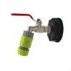 IBC Tank Adapter with Shutoff Brass Tote Leakproof for Garden Watering 12IN Nipple Faucet