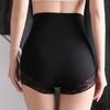 Women Underpants High Waist Lace Embroidery Flower Tummy-control Butt-lifted Thin Soft
