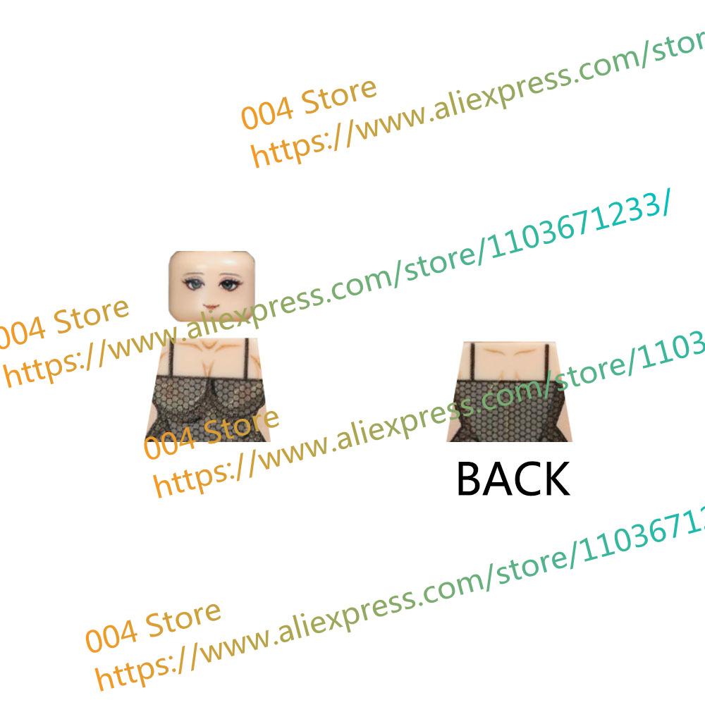 18+ Adult Building Block MOC Anime Action Figure Sexy Model Date Cartoon Swimwear Girl Hair Kit Ornament Toy Gift Collection F31