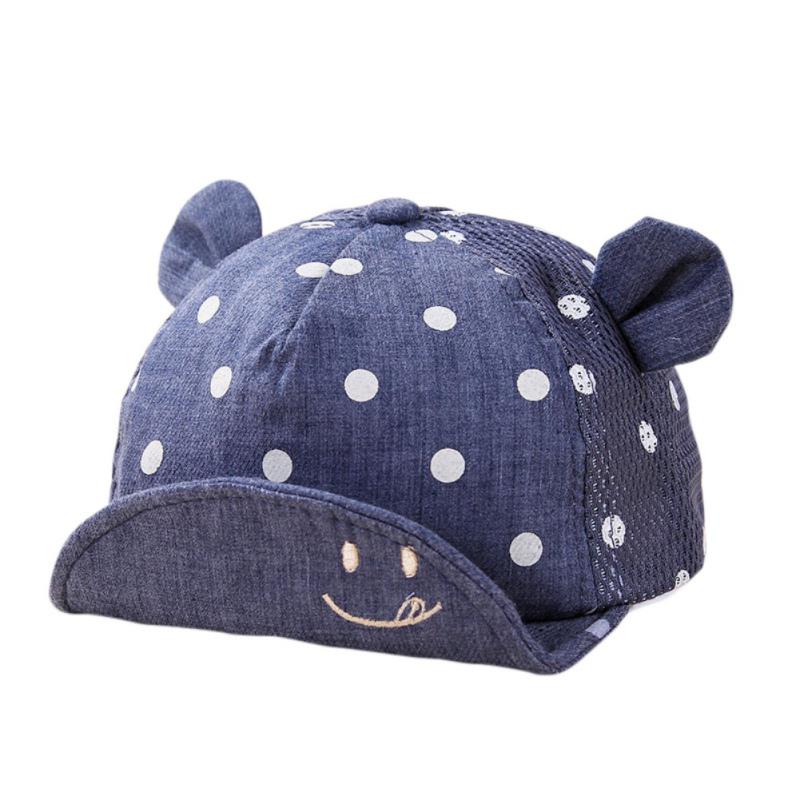 Baby Boy Girl Baseball Cap Čepice ve stylu uší Kojenecká čepice s hledím