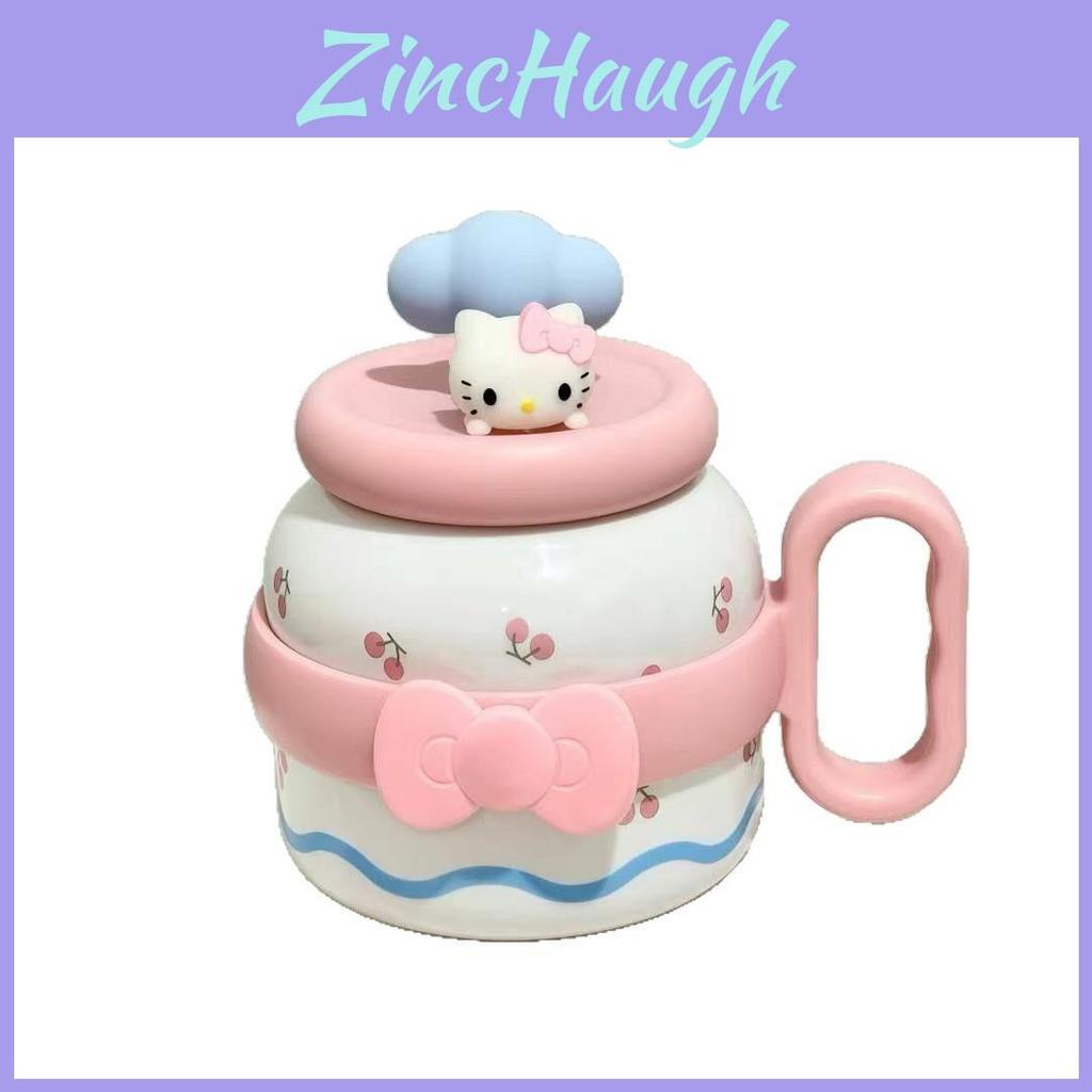 Sanrio Cat Plastic Cup With Straw Sealed Leakproof For Gifts And Outdoor Use