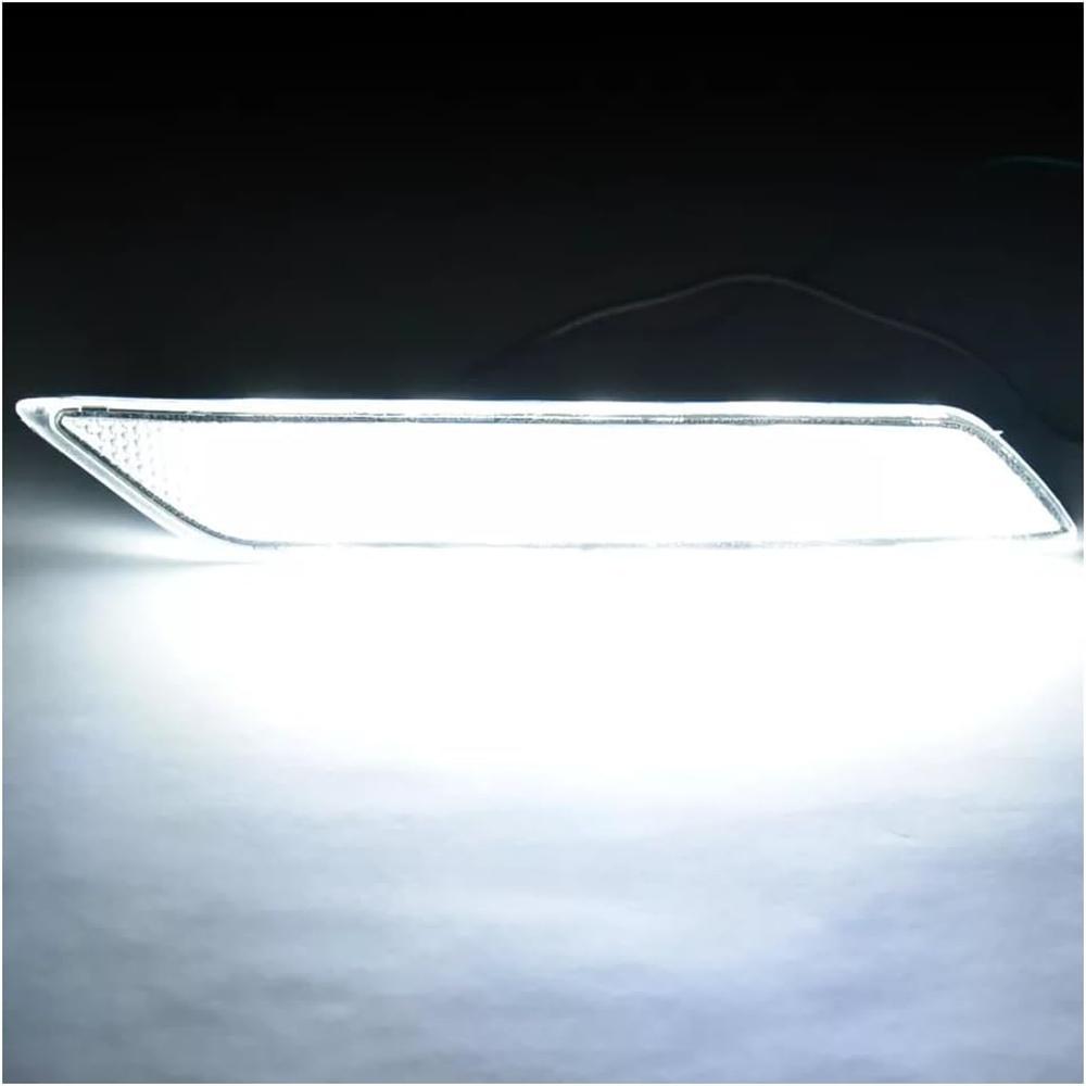 Clear Lens Rear Bumper Reflector LED Brake Lights For Honda Civic 2013-2015 Sedan