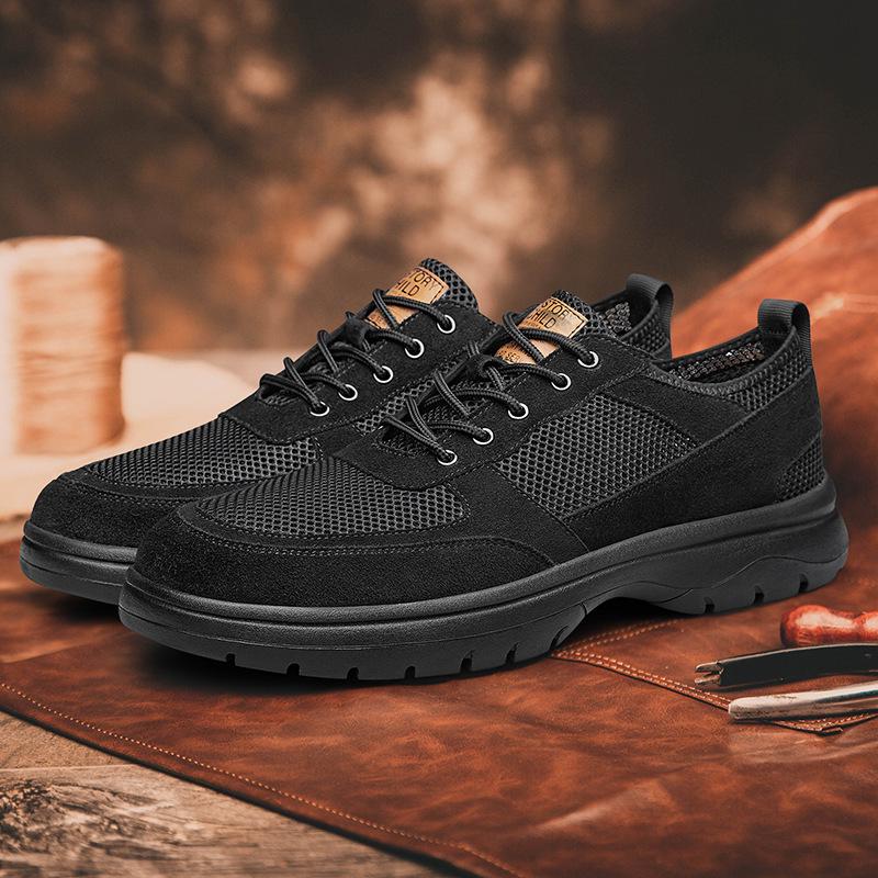Mocassini Traspiranti a Taglie Forti da Uomo - Scarpe Sportive Casual alla Moda in Stile Coreano per Primavera/Estate