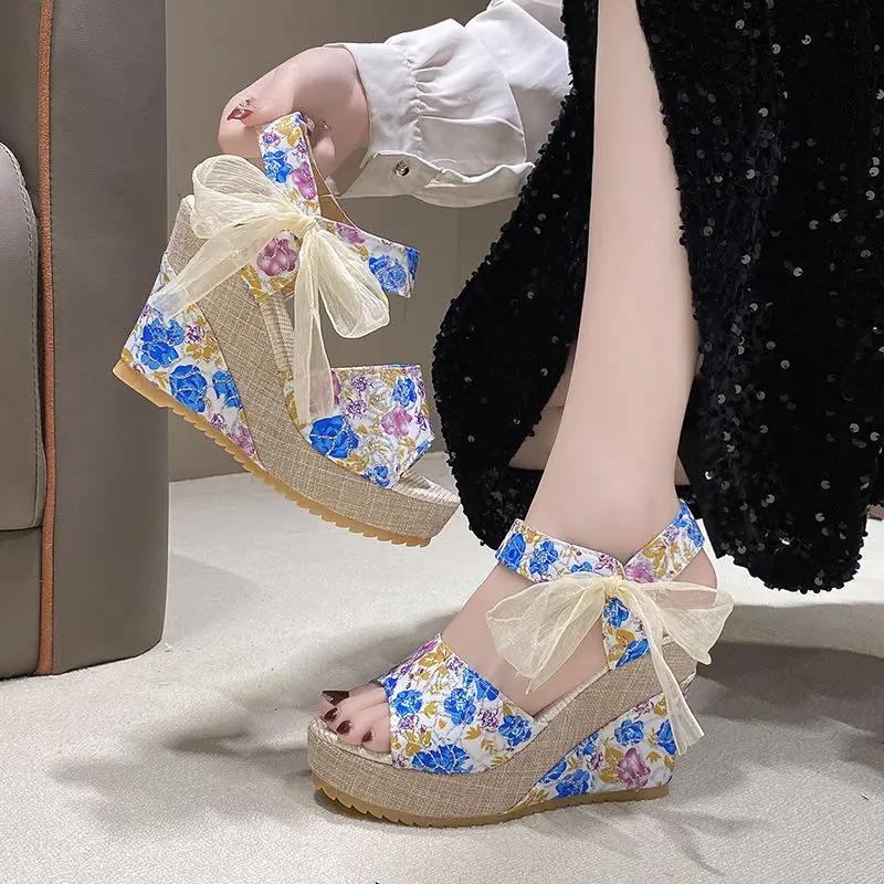 Fashion Chic and Elegant Summer Platform Ladies Shoes Super-high Heel Cheap Liquidation Women's Sandals On Sale Vip 2025 Offers Sandal