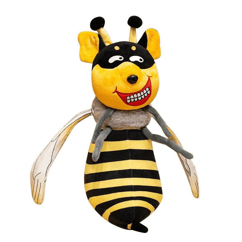 Bee Cartoon Cute Dog Plush Toy Pillow Soft Animal Doll For Children Gift Holiday