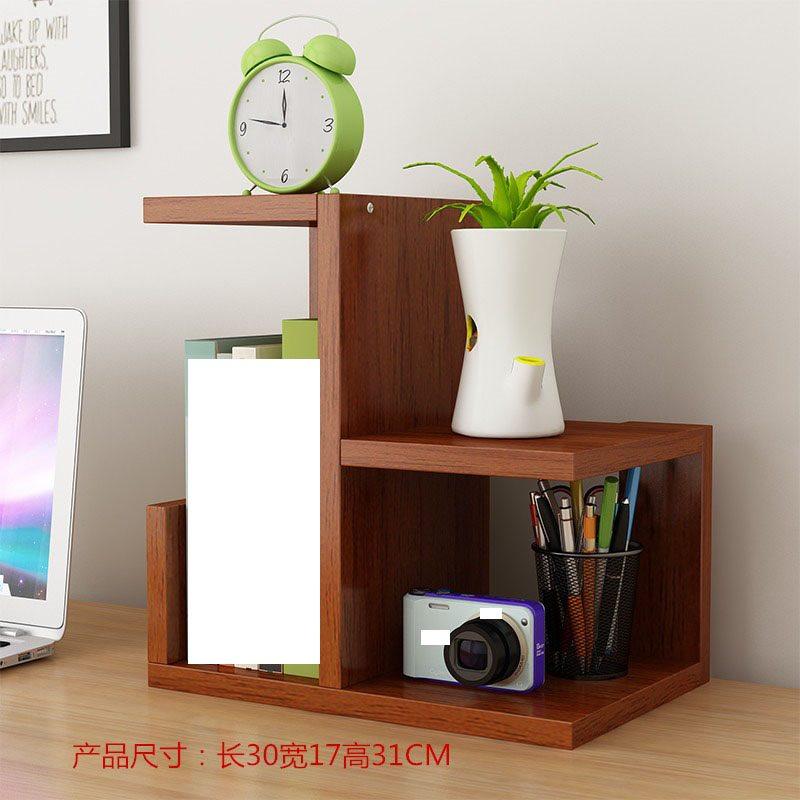 1pcs Creative small bookshelf desktop office and home storage rack, student simple bookshelf, multi-layer large space storage