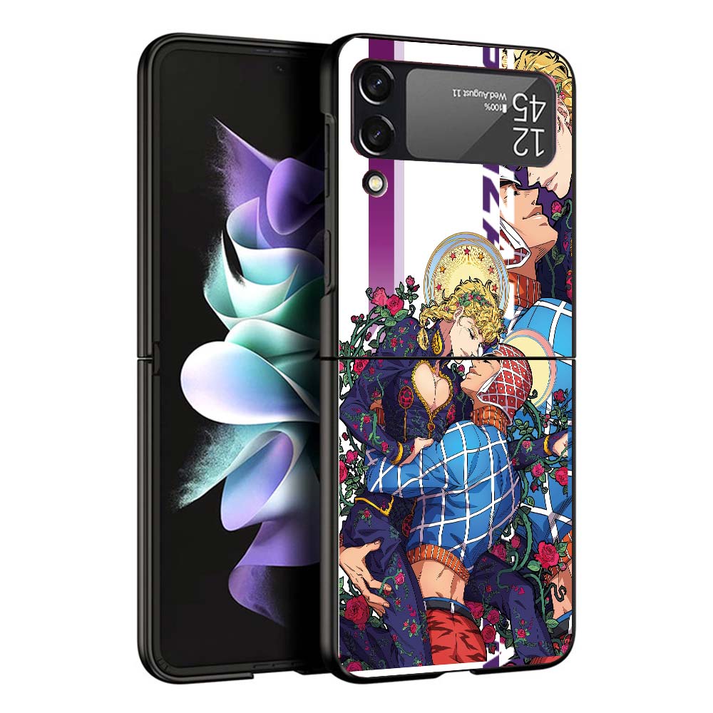 JoJo Bizarre Adventure Anime Phone Case For Samsung Galaxy Z Flip7 Flip6 5G Flip5 Flip4 Flip3 ZFlip 7 6 3 4 5 Shockproof Back Co