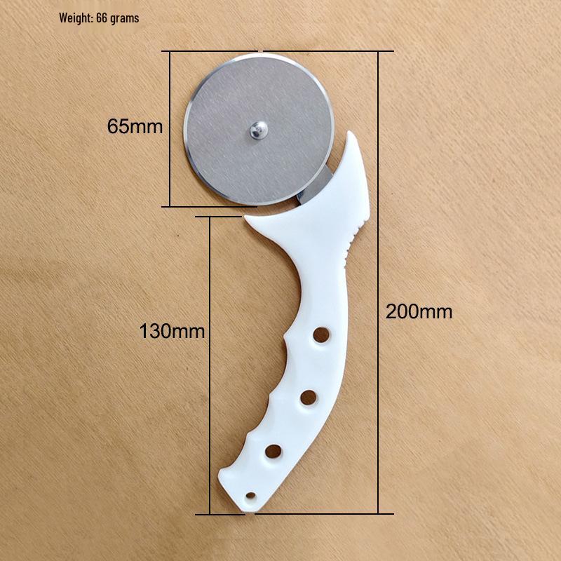 Pizza and Dough Cutter - Single Wheel Roller Knife for Pies and Baking