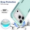 Premium Hybrid 2 In 1 Shockproof Armor Protection Case For iPhone 17 Air 16e 15 14 Plus 13 12 Pro Max Reinforced PC Back Cover