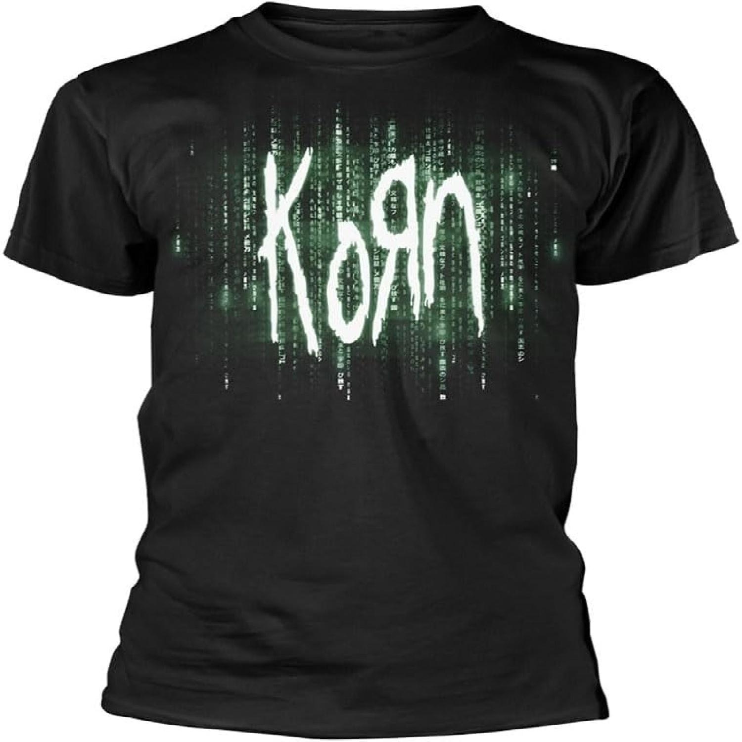 

Футболка с логотипом группы Korn Matrix S чёрный