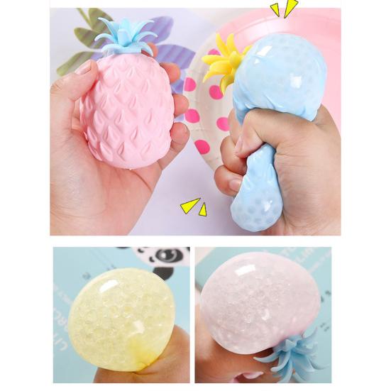 1/4Pcs Pineapple Squeeze Toy Anxiety Relief Pineapple Stress Toy Hand Exercise Relaxation Fruit Sensory Fidget Toy Party Favors