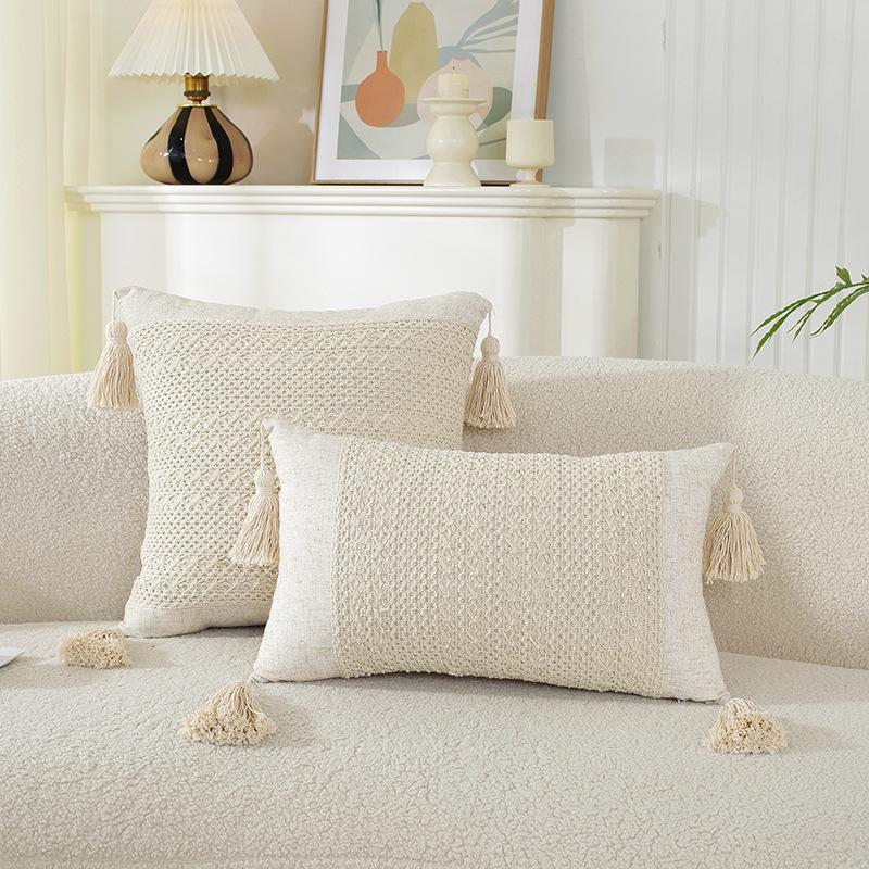 

Countryside Pillow Cover Floral Linen Cushion Case for Sofa Bed Chair French Farmhouse Decor Vintage Embroidery Throw Pillow 30x50CM