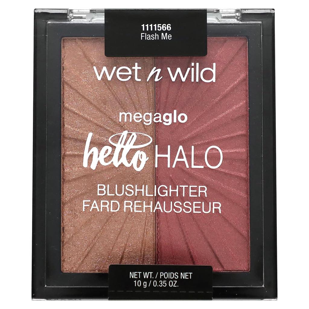 Wet N Wild MegaGlo, Hello Halo Blusher Lighter, 1111566 Flash Me, 10g (0.35oz)