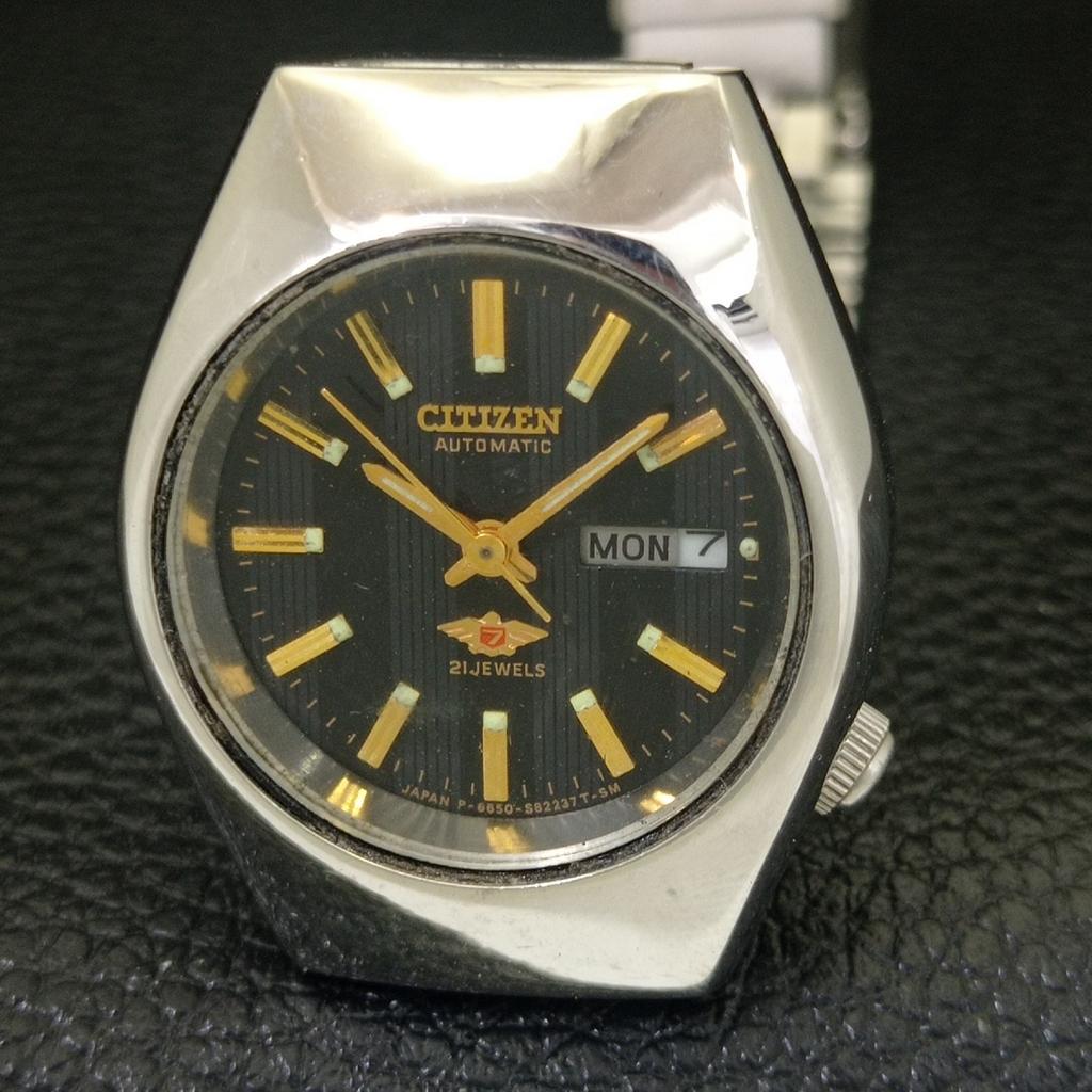 VINTAGE CITIZEN AUTOMATIC 6651A JAPAN WOMENS ORIGINAL DIAL WATCH A704232-1