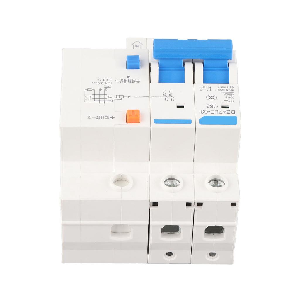 30 MA Leakage, 63 A Residual Current Circuit Breaker with RCCB 230 V, Overload, Short Circuit for Home, Technical Construction