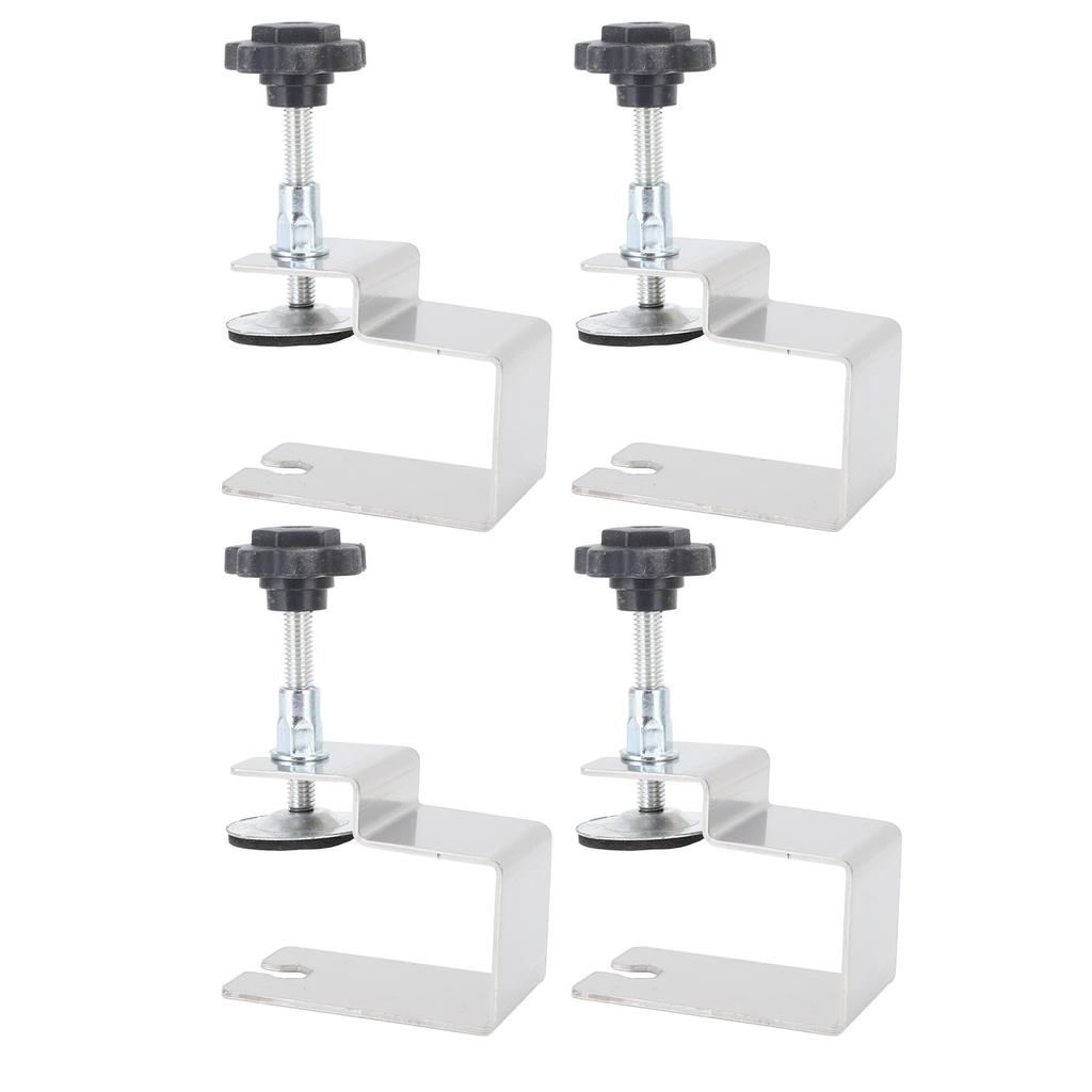4Pcs Drawer Fixing Clip Long Curved Bow Structure Woodworking Front Panel Installation Clamp Stainless Steel Aid Jig