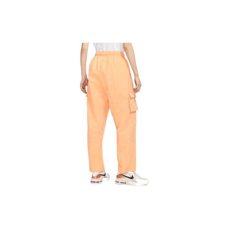 Nike Sportswear Essential High-Waisted Cargo Pants With Large Pockets Women Bottoms Yellow DO7210-851