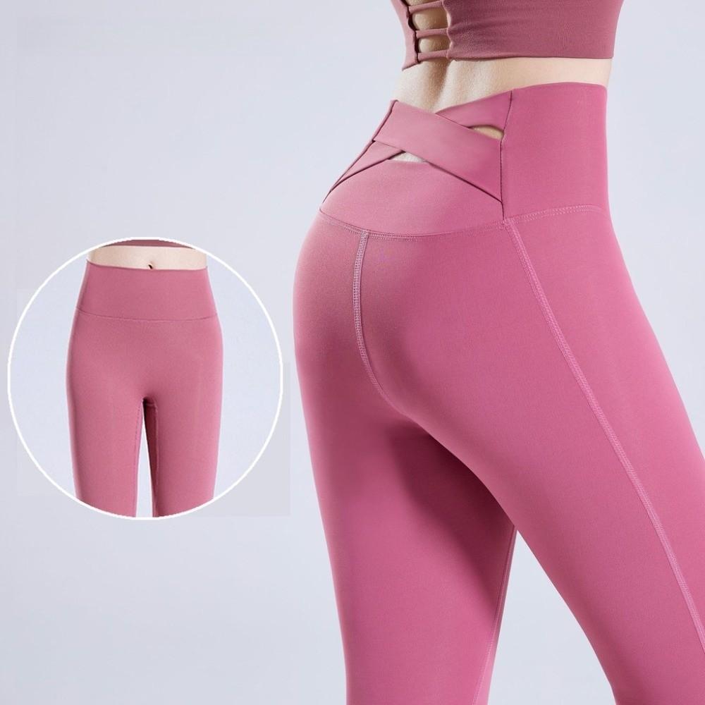 Breathable Hip Lift Yoga Pants Elastic Tummy Control Pilates Pants Yoga Leggings Running
