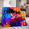 1pc Dragon Ball Z Flannel Blanket [Cozy Throw Blanket] For Sofa, Bed, Travel, Camping, Livingroom, Office, Couch, Chair, And Bed