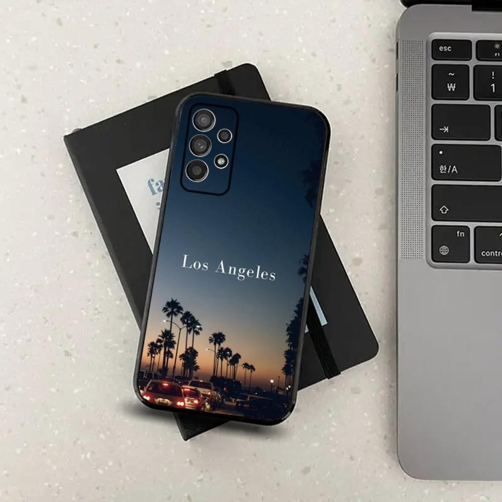 Travel Los Angeles California Phone Case For Samsung S24,S21,S22,S23,S30,Ultra,S20,Plus,Fe,Lite,Note,10,9,5G Black Soft Cover