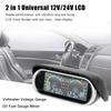Liquid Crystal Car Digital Gauge LCD Liquid Crystal Car Digital Horizontal Gauge Water Temperature and Voltage Digital Gauge