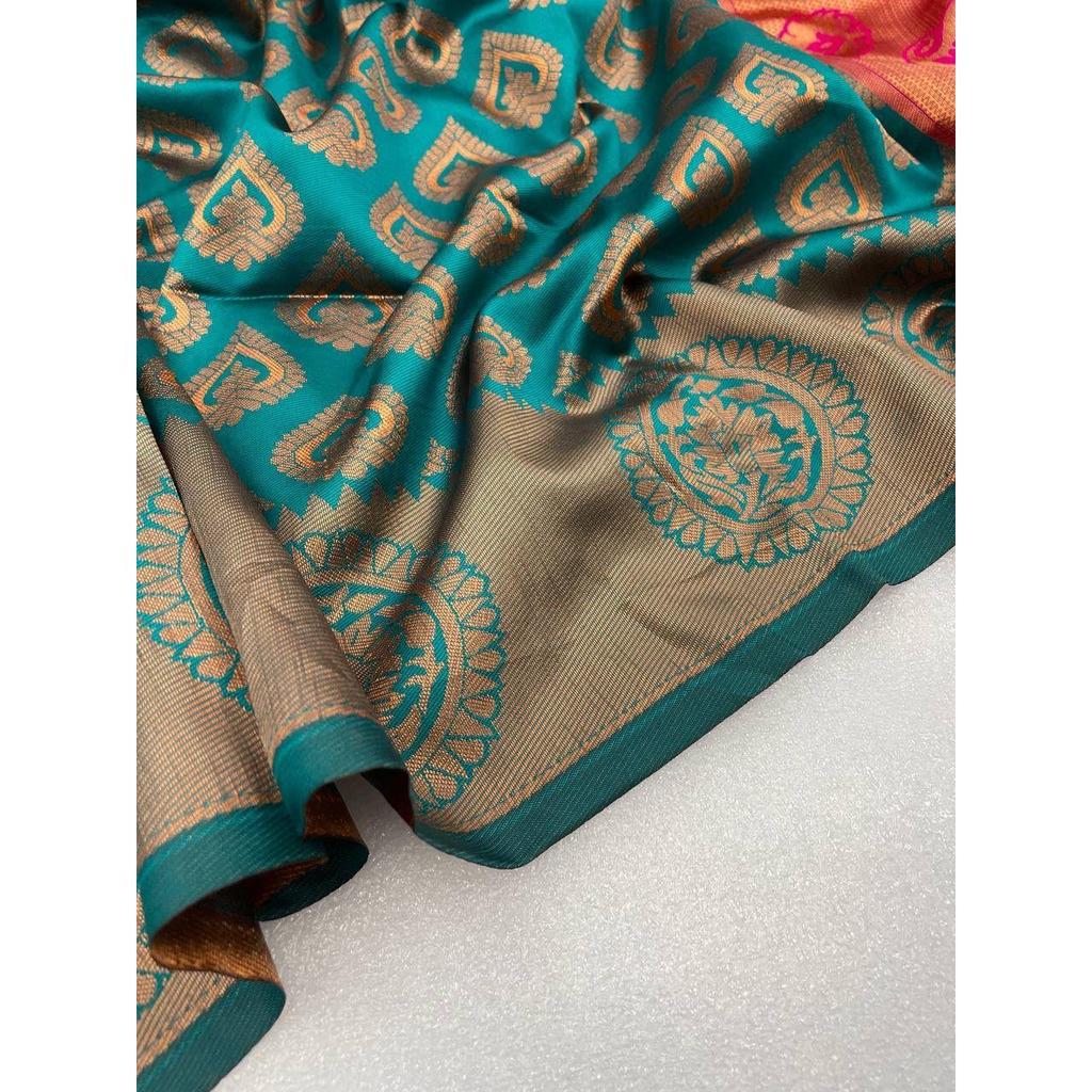 This Beautiful Saree Is Elegantly Decorated with Gorgeous Solid Jacquard Weave That Gives a Perfect Look To the Outfit.