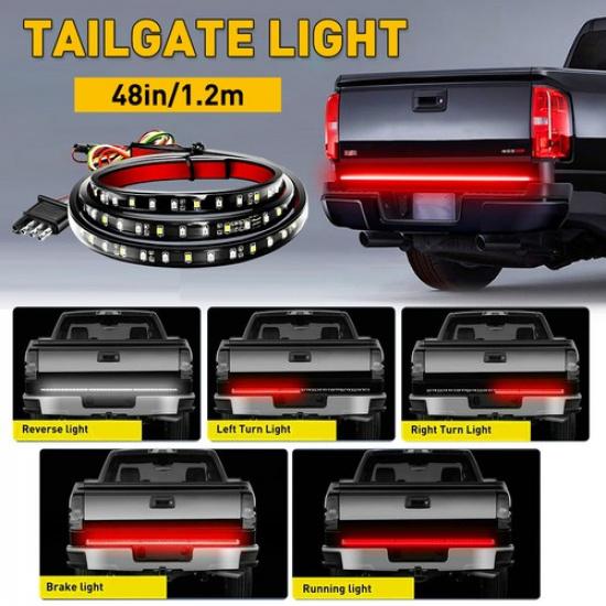 48  inch Truck Tailgate Bar Reverse Brake Turn Signal Stop LED Light Tail Strip