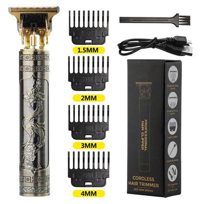 Vintage T9 Mașină electrică de tuns fără fir Trimmer profesional pentru frizer pentru bărbați Aparat de tuns Masina de ras Brichetă de barbă(Fără cutie)