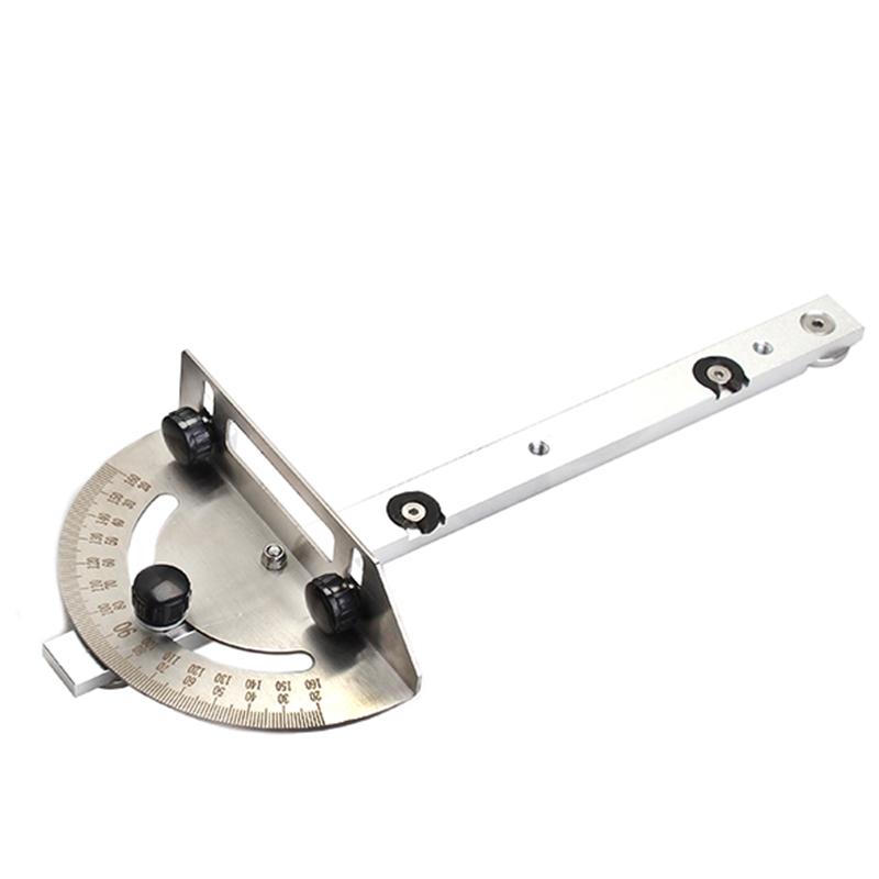 

1Pc Miter Gauge For Benches Table Saw Router Sawing Assembly Ruler DIY Carpenter Woodworking Tools білий