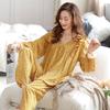 1011 New Women's Pajamas, Pure Cotton Long Sleeve Princess Style Loungewear, Plus Size Set for Autumn and Winter