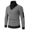 Fashion Color Block Warm Casual Neck Scarf For Men Winter Daily Wear